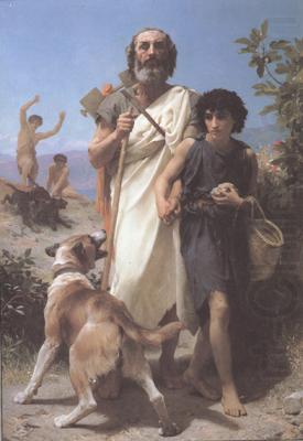 Adolphe William Bouguereau Homer and His Guide (mk26) china oil painting image